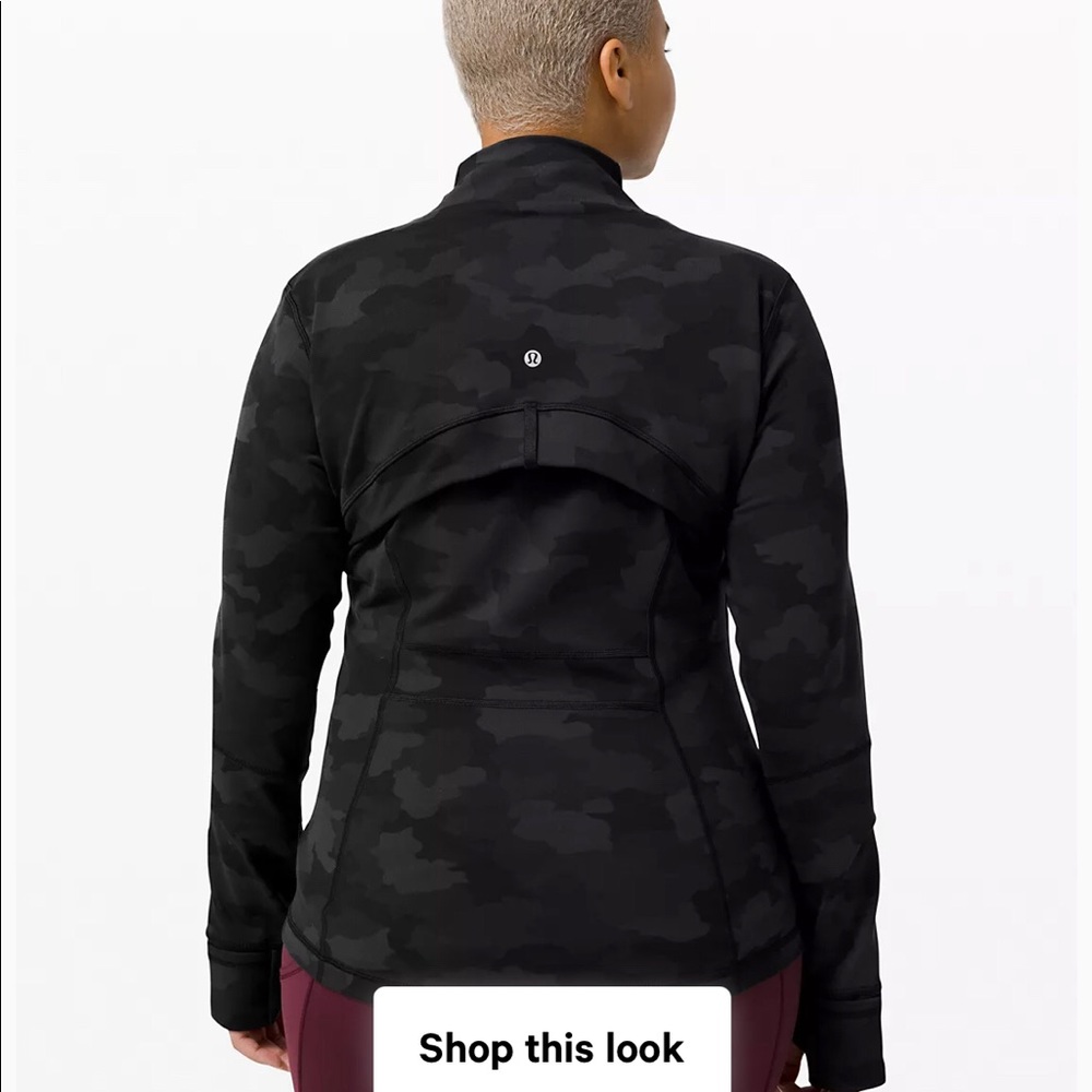 Lululemon Define Jacket 
Black Camo Size 8